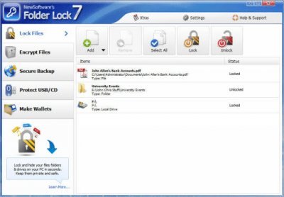 Folder Lock 7.7.8 + crack