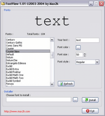 FontView 1.01