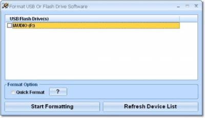 Format USB Or Flash Drive 7.0 Format USB Or Flash Drive 7.0
