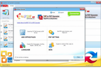 FoxPDF TXT to PDF Converter 3.0 FoxPDF TXT to PDF Converter 3.0