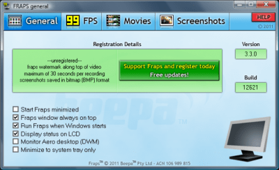Fraps 3.5.99 + код активации Fraps 3.5.99 + код активации