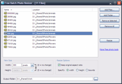 Free Batch Photo Resizer 2.4.0 Build 1602
