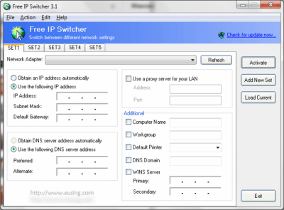 Free IP Switcher 3.1