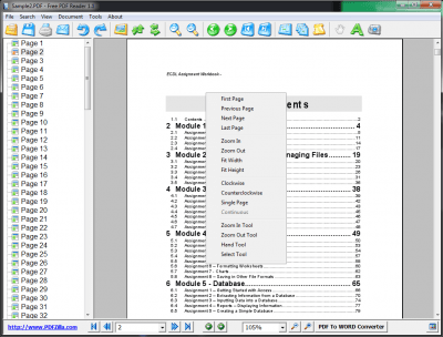 PDFZilla Free PDF Reader 1.2