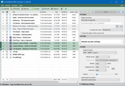Free WebM to MP3 Converter 1.3