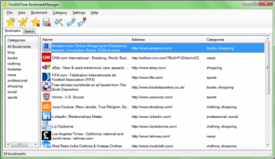 FruitfulTime BookmarkManager 3.3 FruitfulTime BookmarkManager 3.3
