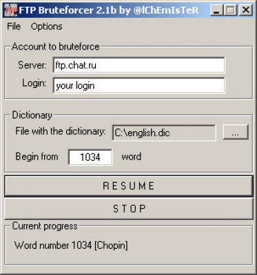FTP Bruteforcer 2.1b FTP Bruteforcer 2.1b