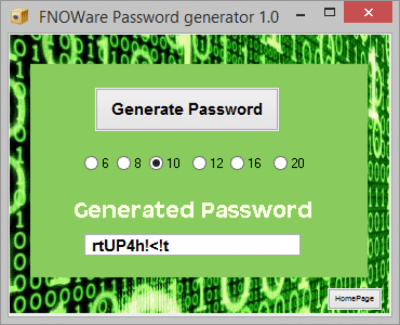 Generate Password 1.0