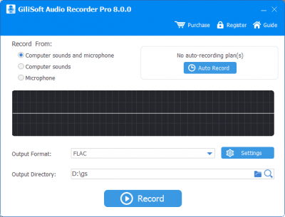 GiliSoft Audio Recorder Pro 10.2.0 + ключ