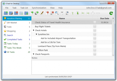 GTask for Desktop 6.0.1 GTask for Desktop 6.0.1