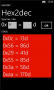 Hex2dec 1.0.0.0