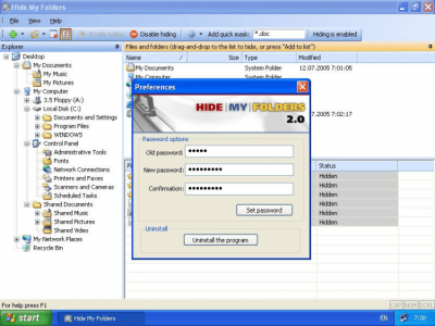 Hide My Folders 2.1.8.64 + кряк