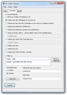 IIS Logfile Analyser 2.6