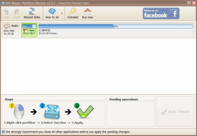 IM-Magic Partition Resizer Free 3.2.0