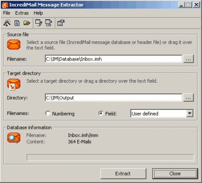 IncrediMail Message Extractor 1.22