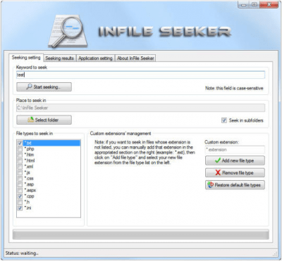 InFile Seeker 1.8.0.200 InFile Seeker 1.8.0.200