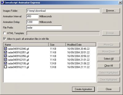 JavaScript Animator Express 1.10 JavaScript Animator Express 1.10