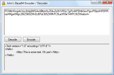 John’s Base64 Encoder / Decoder 1.0 John’s Base64 Encoder / Decoder 1.0