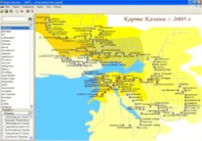 Карта Казани: 2005 last