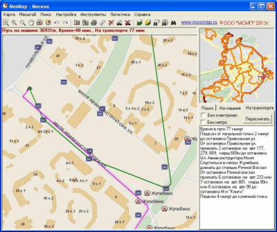 Карта Москвы MosMap 4.0