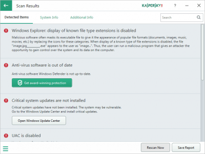 Kaspersky System Checker 1.2.0.290 Kaspersky System Checker 1.2.0.290