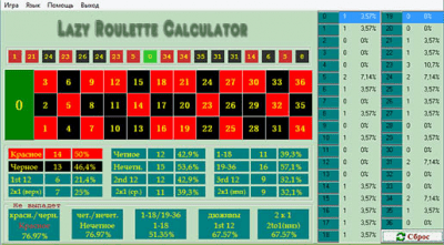 Lazy Roulette Calculator 1.0