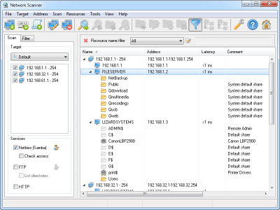 LizardSystems Network Scanner 21.07 + ключ