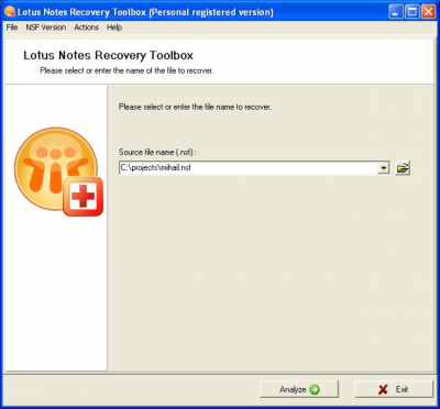 Lotus Notes Recovery Toolbox 2.2