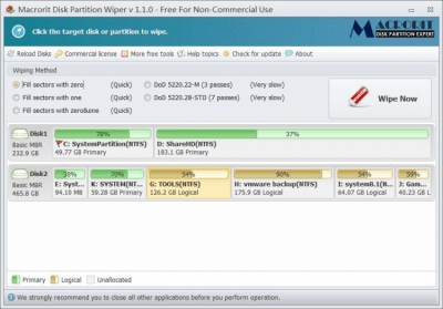 Macrorit Disk Partition Wiper 4.3.3