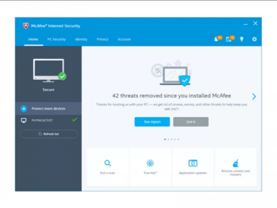 McAfee Internet Security 19.0 Build 19.0.4016 + key McAfee Internet Security 19.0 Build 19.0.4016 + key