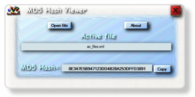 MD5 Hash Viewer 1.0