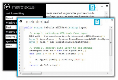 MetroTextual 1.4