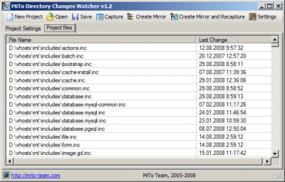 MiTo Team Directory Changes Watcher 1.3.20090117