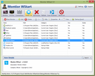 Monitor WStart 1.0.2