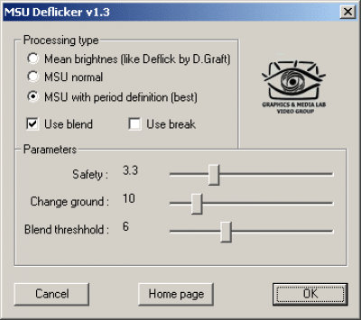 MSU Deflicker VirtualDub plugin v1.3 last