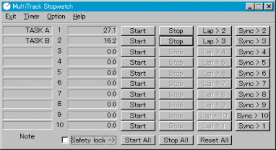 MultiTrack Stopwatch 2.3.1
