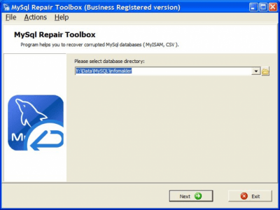 MySQL Repair Toolbox 2.7