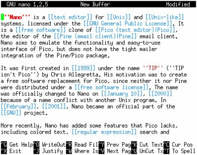 nano 2.5.3 nano 2.5.3