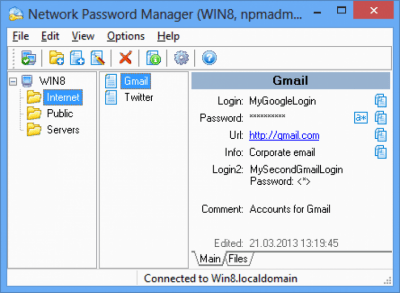 Network Password Manager 3.1 Network Password Manager 3.1