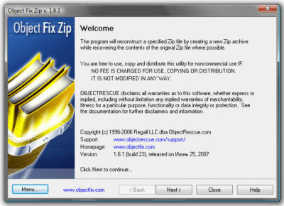 Object FIX ZIP 1.8 Object FIX ZIP 1.8