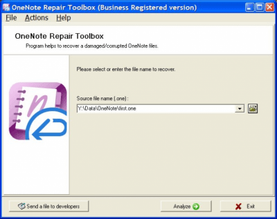 OneNote Repair Toolbox 2.1