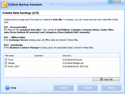 Outlook Backup Assistant 7.1 Outlook Backup Assistant 7.1