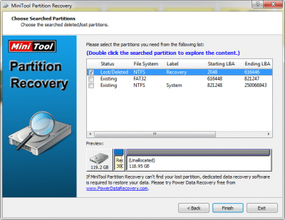 MiniTool Partition Recovery last MiniTool Partition Recovery last