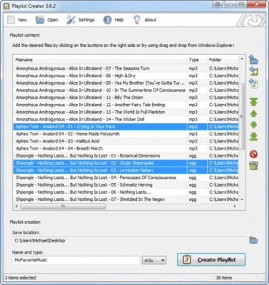 Playlist Creator 3.6.2 Playlist Creator 3.6.2