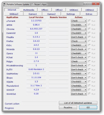 Portable Software Updater last