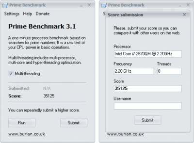 Prime Benchmark 3.1