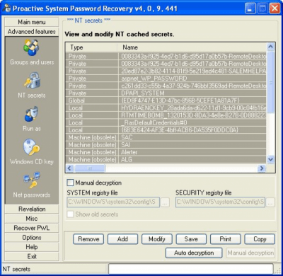 Proactive System Password Recovery 6.52.462 + таблетка