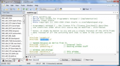 Programmers Notepad 2.4.2