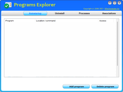 Programs Explorer 2.1 Programs Explorer 2.1