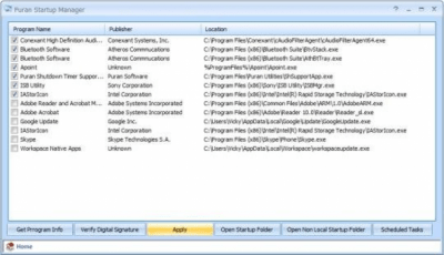 Puran Startup Manager 1.1